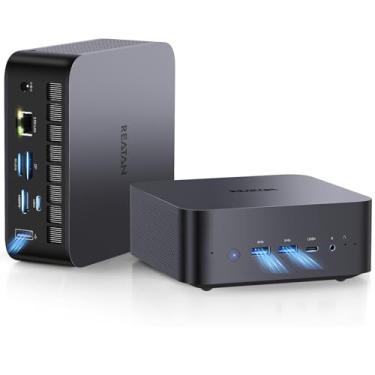 Imagem de Reatan Mini PC para jogos AI X7 YG, AMD Ryzen 7 255 (8C/16T, até 4,9 GHz) Radeon 780M