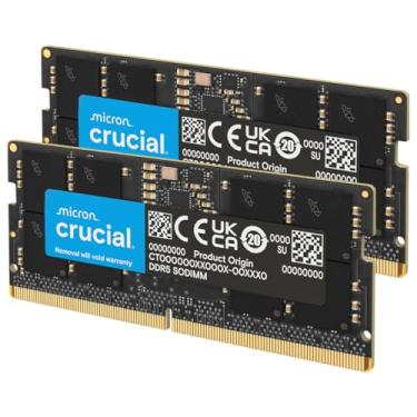 Imagem de Crucial RAM 16GB Kit (2x8GB) Memória DDR5 4800MHz CL40 Laptop CT2K8G48C40S5