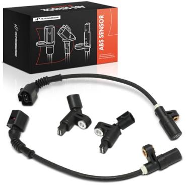 Imagem de A-Premium Sensor de velocidade da roda ABS dianteiro e traseiro 4 peças compatível com modelos Volkswagen e Audi - Jetta 1998, TT Quattro 2001-2006