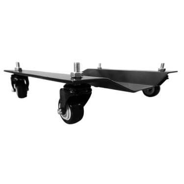 Imagem de Carro Tartaruga Profissional com Rodas Tipo Patins, Preto, Capacidade 400kg, 2 Travas de Segurança, para Oficinas Mecânicas e Centros Automotivos (1)