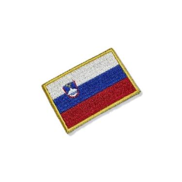 Imagem de BP0443-057A Bandeira Eslovênia Patch Bordado 5,7x3,8cm - BR44