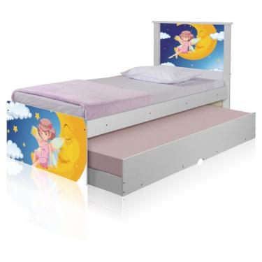Imagem de Bicama Juvenil Adesivada Fadinha Encantada Com Colchões