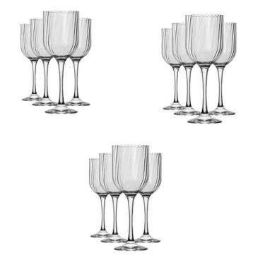 Imagem de Conjunto Taças Fiore 12 Unidades Transparente 400ml Vinho Champanhe Na