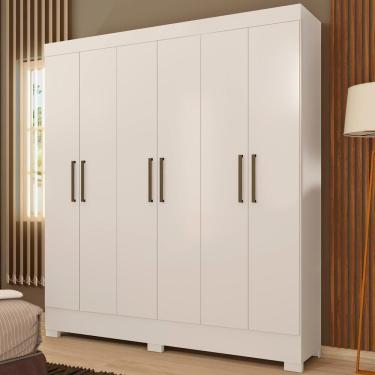 Imagem de Guarda Roupa Casal 6 Portas 62320 Branco Demobile Branco