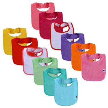 Imagem de Babadores para bebês Nvatorfox Terry Drool, algodão impermeável, pacot