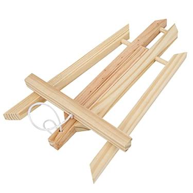 Imagem de Zerodis Cavalete de Madeira de Faia, Design Portátil, Suporte de Pintura Dobrável para Artistas e Exposições de Arte, Ferramentas de Pintura (30CM)