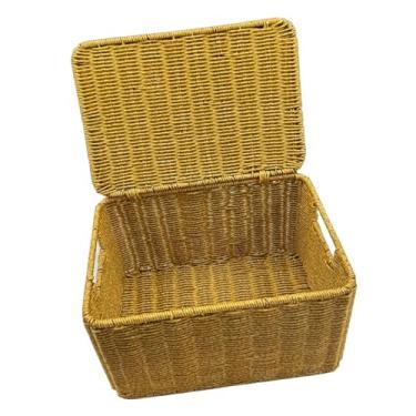 Imagem de IEUDNS Cesto Organizador de Vime para de Cozinha, Despensa E Banheiro.