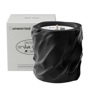 Imagem de JueOne Velas perfumadas para casa, velas de cera de soja natural, pote de cimento, velas de aromaterapia de luxo para alívio do estresse, presentes de inauguração de casa altamente perfumados para