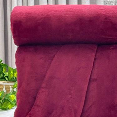Imagem de Cobertor Casal Uni Fleece Vinho