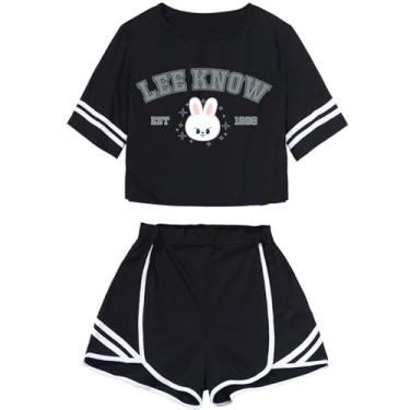 Imagem de CHAIRAY SKZ Merch Sets Skzoo Felix Hyunjin Bangchan Lee Know Support Album Shirt + Shorts Changbin Han I.N Tee Top Suit