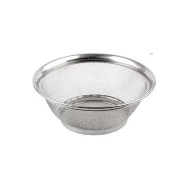 Imagem de Cesta em Aço Inox Premium, 25cm Diâmetro, Inox, 123g, Design Vazado para Ventilação, Armazenamento de Alimentos