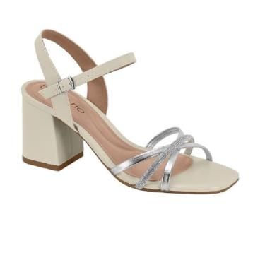 Imagem de Sandalia Beira Rio Salto Bloco Ref 8436.247.31188 Branco Off 38