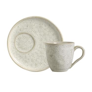 Imagem de Conjunto com 6 Xícaras De Chá Orgânico 170ml com 6 Pires Descentralizado Vanilla