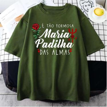 Imagem de Camiseta 100% Algodão É Tão Formosa Maria Padilha Das Almas Pomba Gira