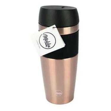 Imagem de Copo Termico Mokha Com Tampa Rub 450ml Parede Dupla Cor: Rose Gold
