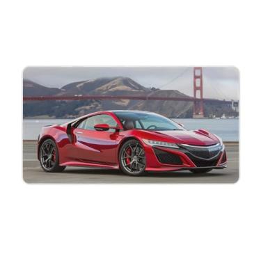 Imagem de FoRes JDM Tapete de mouse grande para jogos vermelho carro esportivo NSX Golden Gate Bridge tapete de mesa base de borracha antiderrapante acessórios de computador laptop suprimentos bloco de escrita
