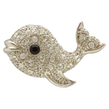 Imagem de Broche Strass Baléia BRG8590 - Akasaki