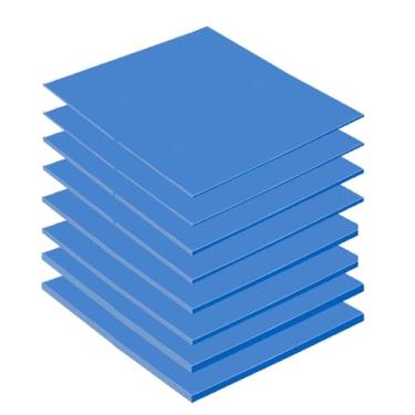 Imagem de CenryKay 8 peças 100 x 100 mm almofadas térmicas de silicone resistente ao calor para laptop dissipador de calor CPU GPU SSD LED Cooler 0,5 mm/1 mm/1,5 mm/2 mm espessura (2 peças/cada)