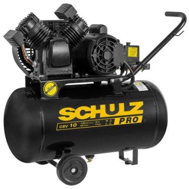 Imagem de Compressor de Ar Portátil com Rodas 10 Pés 50L 2HP 140PSI 220V Schulz