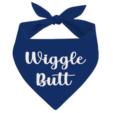 Imagem de Bandana Wiggle Butt Dog, bandana para cães, lenço para cães pequenos e médios, lenço laranja para animais de estimação, presente para amantes de cães, presente para dono de animais de estimação