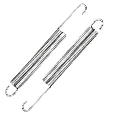 Imagem de kzfuli Molas reclináveis de 17 cm de substituição para sofá, cadeira, mecanismo, tensão, móveis, peças - Molas reclináveis estilo gancho de pescoço longo (2 peças)