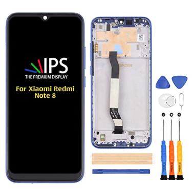 Imagem de A-MIND Para Xiaomi Redmi Note 8 16.0 cm LCD Display Touch Screen Digitalizador M1908C3JH, M1908C3JG, M1908C3JI Kits de reparo de montagem completa de substituição, com ferramentas (azul com moldura)