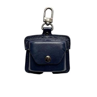 Imagem de Capa para fone de ouvido Moondrop Space Travel 2, capa protetora de couro FJIASTB à prova de choque para fones de ouvido Moondrop (azul)