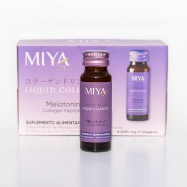 Imagem de Colágeno Líquido com Melatonina Miya Kea 10 Frascos Sabor Pêssego