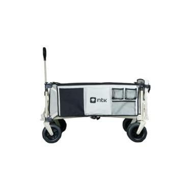 Imagem de Carrinho de Carga Dobrável Multiuso, 80kg, Bege, Aço com Pintura Epóxi, Poliéster Oxford 600D, 92x49x89cm, com Bolsa de Transporte