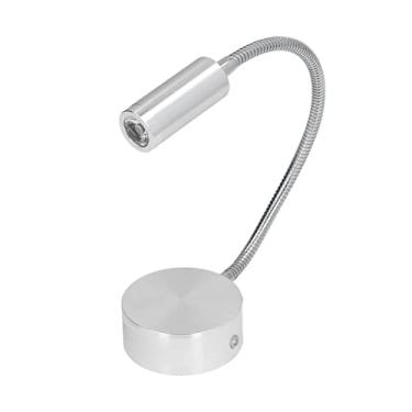 Imagem de Cryfokt Refletor LED 3W Luz de Trabalho Ajustável de Alumínio para Escritório Interno Escola Luz Neutra 4000K 1,0 pol. de Diâmetro da Lâmpada para Quarto de Parede e Muito Mais
