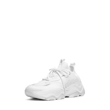 Imagem de Michael Kors Tênis masculino Atlas Knit, Branco brilhante, 38