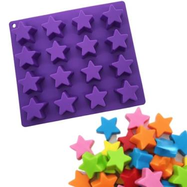 Imagem de Molde de Silicone Estrela Chocolate Forma 16 Cavidade Goma Doce Sabonete Resina