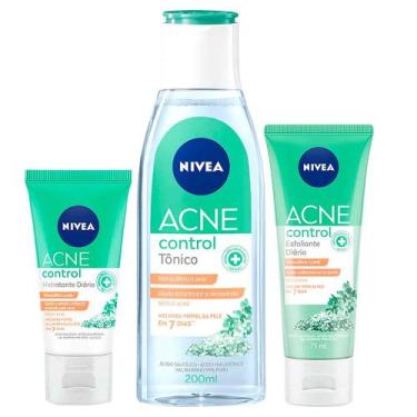 Imagem de NIVEA Acne Control Kit  Esfoliante Facial 75ml + Tônico Facial 200ml +