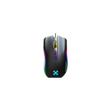 Imagem de Mouse Gamer GM170, 7200 DPI, 7 Botões, RGB 7 Cores, Cabo 1.5m, Preto, Plástico ABS, 12.5x4x6.5cm, Plug and Play