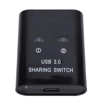 Imagem de Luocute Switch USB 3.0, Comutação Rápida 2 Em 1 Saída, Transferência de Alta Velocidade, Plug and Play para Teclado de Scanner de Impressora, Switches KVM Com 2 Pacotes de Cabos USB A