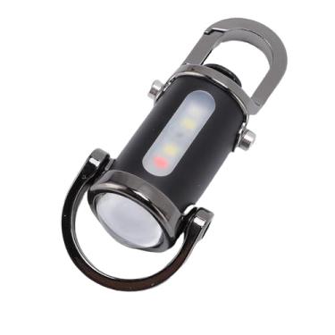 Imagem de Jiawu Mini Chaveiro Lanterna 1200LM à Prova de Chuva Recarregável Bolso LED Tocha para Iluminação de Emergência Doméstica, Liga de Alumínio