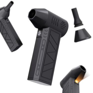 Imagem de Soprador De Ar Turbo 130000 RPM - Mini Ventilador Elétrico Sem Fio Portátil - Forte e Compacto - Jet Fan Turbo Limpeza de Eletrônicos, Acender Churrasqueira, Secar Carro/Cabelos/Pelos