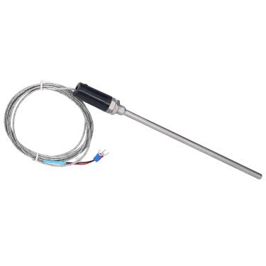 Imagem de Sensor de termopar de aço inoxidável tipo K sonda de ferramenta de temperatura industrial para equipamentos de controle de temperatura (1 metro)
