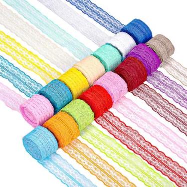 Imagem de Fita decorativa Sweet 15 rolos de 4,5 cm x 10 m de renda colorida - Sw