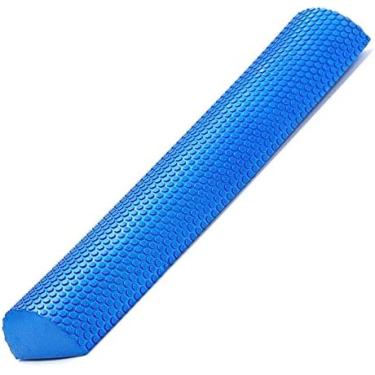 Imagem de Rolo De Espuma Eva Meio Redondo Para Equipamentos De Ginástica Yoga Pilates Almofada De Equilíbrio Blocos De Ioga Com Ponto Flutuante De Massagem,Azul,30CM,YUYANAIAI