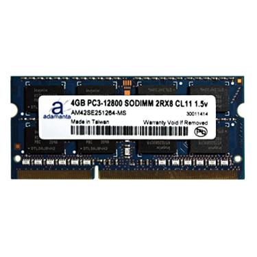 Imagem de Adamanta Atualização de memória de laptop de 4 GB (1 x 4 GB) para Toshiba Qosmio X875-Q7280 DDR3 1600Mhz PC3-12800 SODIMM 2Rx8 CL11 1.5v Notebook RAM
