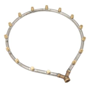 Imagem de GLOGLOW Bico Anular Multifuncional, Cobre e Aço Inoxidável, Bico Atomizador de 20 Cabeças para Irrigação de Jardins, Lavagem de Carros e Uso Agrícola (15 cabeça)