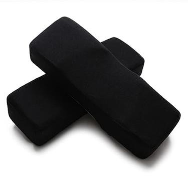 Imagem de Mingzhe Almofadas de Apoio de Braço para Cadeira Escritório Com Design Ergonômico, Aumentam a Altura do Apoio Braço, Removíveis e Laváveis ​​para Cadeira (Preto)