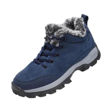 Imagem de Botas De Inverno Masculinas Com Forro De Pele, Tênis Quentes Para Ativ