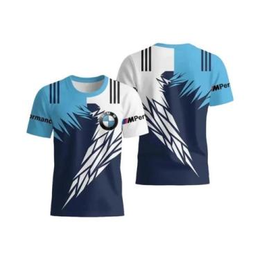 Imagem de Camiseta Infantil De Verão BMW M Power Anime Racing Motorcycle Vintage