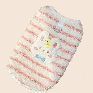 Imagem de Suéter de lã para cachorro, camiseta de tricô para meninas, fofos, suéteres quentes de inverno, filhotes de cachorro, coelho, roupas espessas para animais de estimação