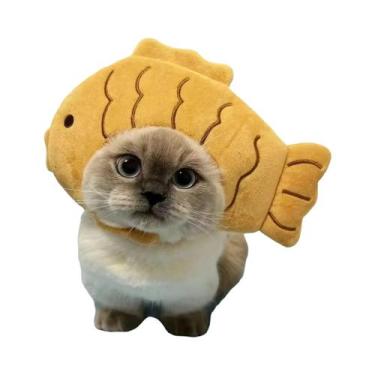 Imagem de Chapéu De Sol Para Gato Ou Cachorro Pequeno Com Estampa De Girassol, A