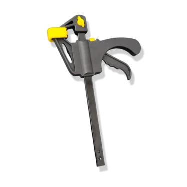 Imagem de Grampo Sargento Marceneiro Universal Aperto Rapido 6pol. 150mm Tipo F Aperto 63kg Fixação Forte