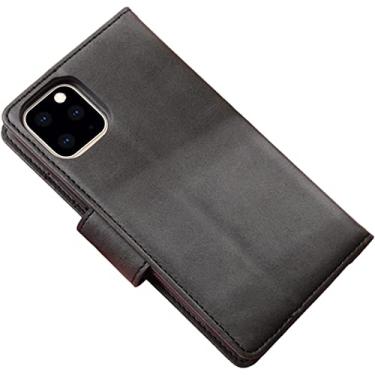Imagem de AEHON Capa carteira para iPhone 13/13 Mini/13 Pro/13 Pro Max, Flip Folio Cases Capa de telefone RFID destacável magnética com função de suporte e slots de cartão (cor: preto, tamanho: 13 6,1 polegadas)