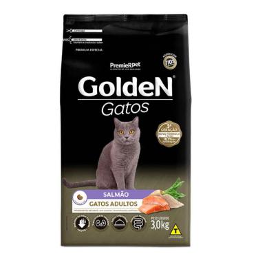 Imagem de Ração Premier Golden para Gatos Adultos Salmão 3kg